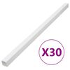 vidaXL kabeļu kanāli, 50x25 mm, 30 m, PVC