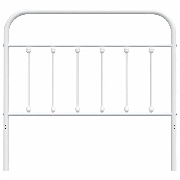 vidaXL gultas galvgalis, balts, 107 cm