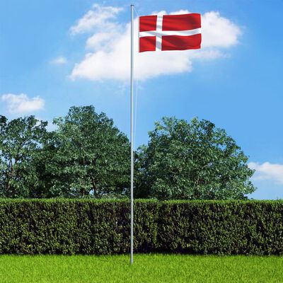 vidaXL Dānijas karogs, 90x150 cm