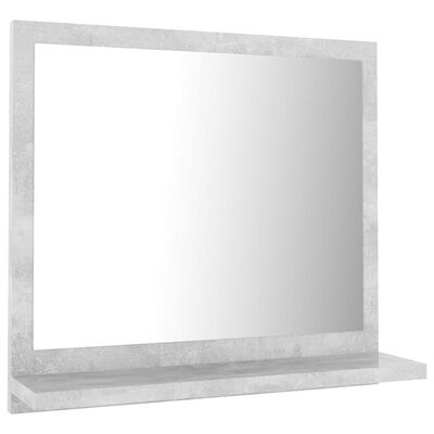 vidaXL vannasistabas spogulis, betona pelēks, 40x10,5x37 cm