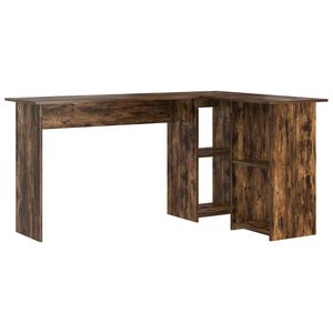 vidaXL Galds Dūmaka ozols 142 x 102 x 73 cm Inženierijas koks