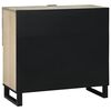 vidaXL Sideboard Balts 80 x 33 x 75 cm mango masīvkoks