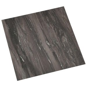vidaXL Grīdas dēļi Tum&scaron;i pelēks 5,11 m&sup2; 55 gab. PVC