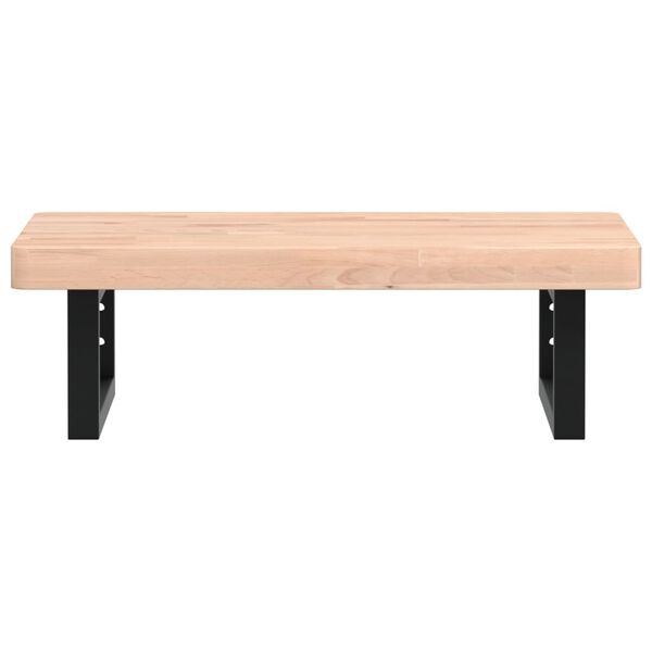 vidaXL izlietnes plaukts, stiprināms pie sienas, tērauds, dižskābardis