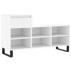 vidaXL apavu plaukts, balts, 102x36x60 cm, inženierijas koks