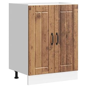 vidaXL izlietnes pamatnes skapis "Lucca" Old Wood Engineered Wood
