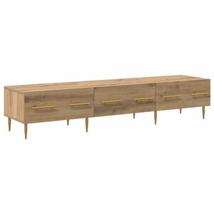 vidaXL Televizora skapī&scaron;a ar atvilktni Artisānā ozols 150 x 36 x 30 cm