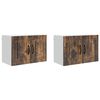 vidaXL Sienas skapis PORTO 2 pcs Dūmaka ozols 60 x 31 x 40 cm