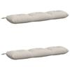 vidaXL Solā vaļņi VIANEN 2 gab. 100% poliesters Balts 110 x 30 x 12 cm