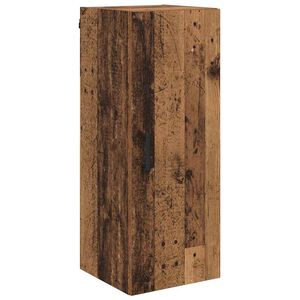 vidaXL Sienas skapis Vecs koks 34,5 x 34 x 90 cm Inženierijas koks