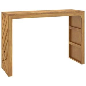 vidaXL konsoles galds 110x35x75 cm masīvkoka tīkkoks
