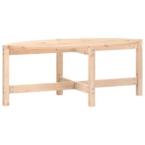 vidaXL kafijas galdiņ&scaron;, 118x63x45 cm, priedes masīvkoks