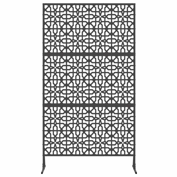 vidaXL Privātuma ekrāns Melna Tērauds