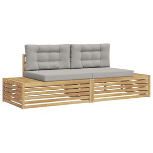 vidaXL Āra dīvānu komplekts Balts 230,5 x 83 x 73 cm Poliesters