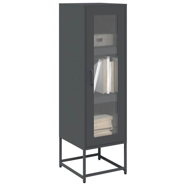 vidaXL Highboard Antracīts 36x39x123 cm auksti velmēts tērauds