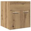 vidaXL vannas istabas izlietnes skapis Artisan ozols 41x38,5x46 cm