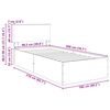 vidaXL Gultas rāmis Balts 100 x 200 cm Inženierijas koks