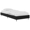 vidaXL Gultas rāmis Melns ozols 80 x 200 cm Inženierijas koks