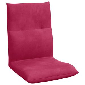 vidaXL Grīdas krēsls Vīna sarkans 46 x 50 x 61 cm Samts