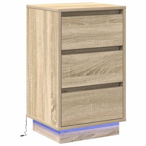 vidaXL Nakts skapītis Sonoma ozols 39 x 34,5 x 65 cm Inženierijas koks
