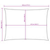 vidaXL saulessargs, taisnstūra, 3x4,5 m, melns oksforda audums