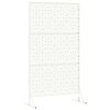 vidaXL Privātuma ekrāns Balts 100 x 50 x 180 cm Tērauds