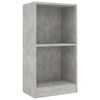 vidaXL Grāmatu skapis Betons Pelēks 40x24x75 cm Engineered Wood