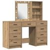 vidaXL Dressing galds 3 pcs Brūna 40 x 41 x 135 cm Inženierijas koks