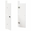 vidaXL Virtuves durvis 2 pcs Balts 50 x 9 x 82 cm Priedes masīvkoks