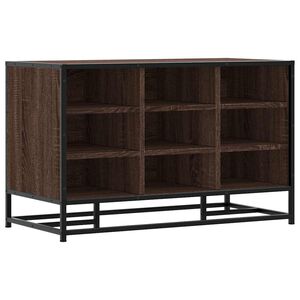 vidaXL apavu plaukts, brūns, 84x40x53,5 cm, inženierijas koks&metāls