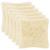 vidaXL Spilvenu pārvalks 6 pcs HEERLEN Krēmkrāsa 50 x 50 cm PV flīss
