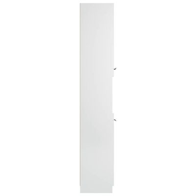 vidaXL vannasistabas skapis, balts, 32x34x188,5cm, inženierijas koks