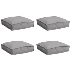 vidaXL Spilvens 4 pcs Pelēka 40 x 40 x 8 cm Oksforda audums