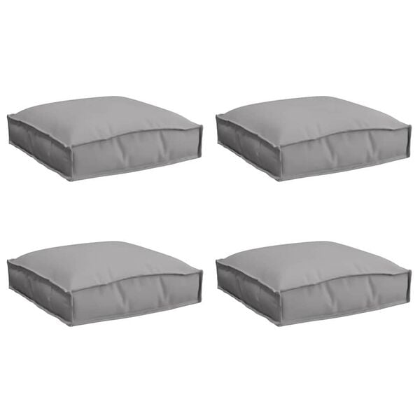 vidaXL Spilvens 4 pcs Pelēka 40 x 40 x 8 cm Oksforda audums