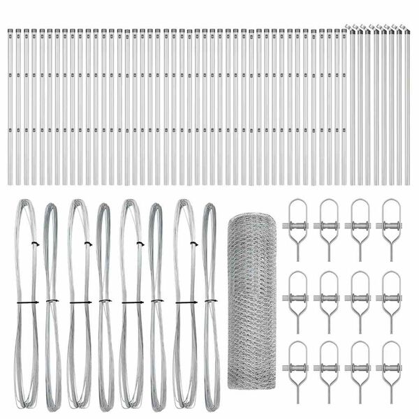 vidaXL Žoga āķis Sudraba 100 x 0,8 m (13 mm tīkls) Tērauds