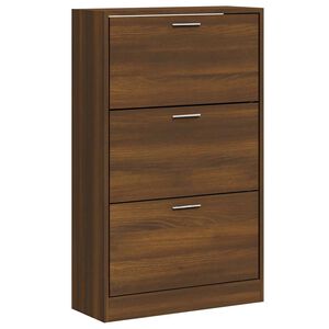vidaXL apavu plaukts, ozolkoka krāsa, 63x24x103 cm, inženierijas koks