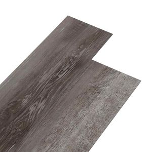 vidaXL Pa&scaron;līmējo&scaron;as PVC grīdas dēļi Strīpains koks 30,5 x 61 cm