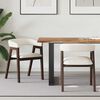 vidaXL Ēdamkrēsli 2 pcs Gai&scaron;i brūns 54 x 57 x 73 cm Cietā gumijas koka