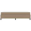 vidaXL Gultas rāmis ar matraci Kapučīno 120 x 200 cm audums