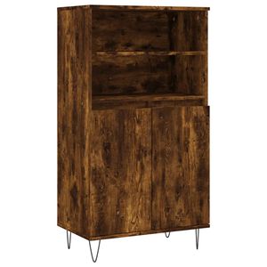 vidaXL augstais skapītis, koka krāsa, 60x36x110 cm, inženierijas koks