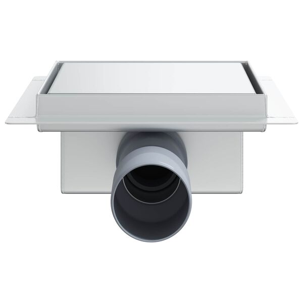 vidaXL 2 in 1 du&scaron;as notekvads Sudraba 15 x 15 cm