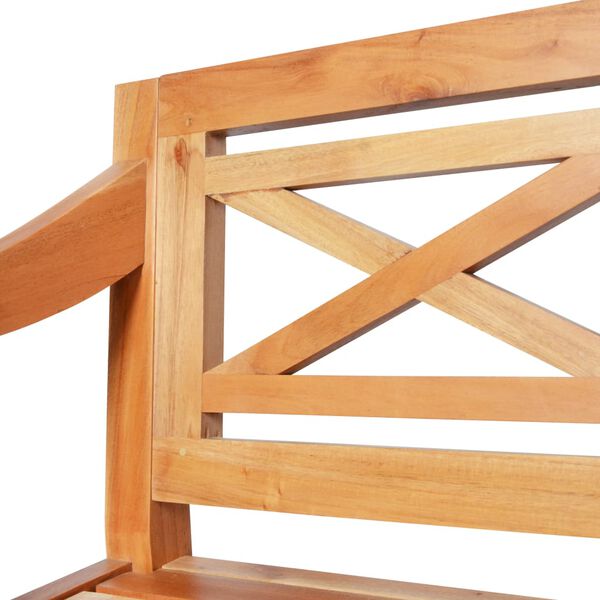 vidaXL sols, 123 cm, masīvs sarkankoks, gaiši brūns