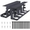 vidaXL Galda kabeļu organizators 2 gab. Antracīta 43 x 10 x 15 cm