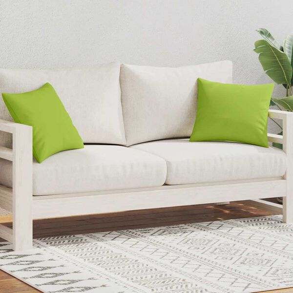 vidaXL dārza spilveni, 2 gab., 45x45 cm, dzeltenzaļi