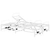 vidaXL Elektriskā regulējamā gultas rāmis Balts 120 x 190 cm Tērauds