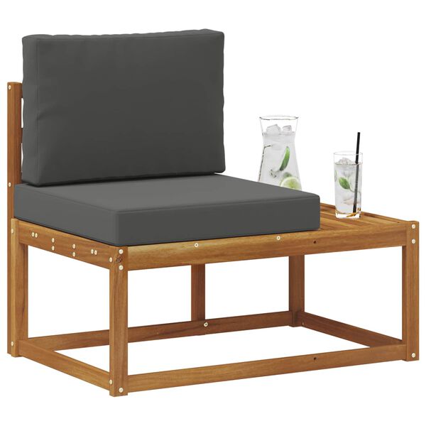 vidaXL Āra galējais dīvāns Dabisks un antracīts 91 x 63 x 73 cm