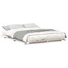 vidaXL Gultas rāmis Balts 140 x 210 cm Ciets priedes koks