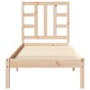 vidaXL gultas rāmis, masīvkoks, 75x190 cm, mazs, vienvietīgs