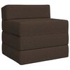 vidaXL Salokāms dīvāngulta Pelēkbrūna 200 x 70 x 15 cm Audums