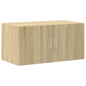 vidaXL sienas skapītis, ozolkoka, 80x42,5x40 cm, inženierijas koks